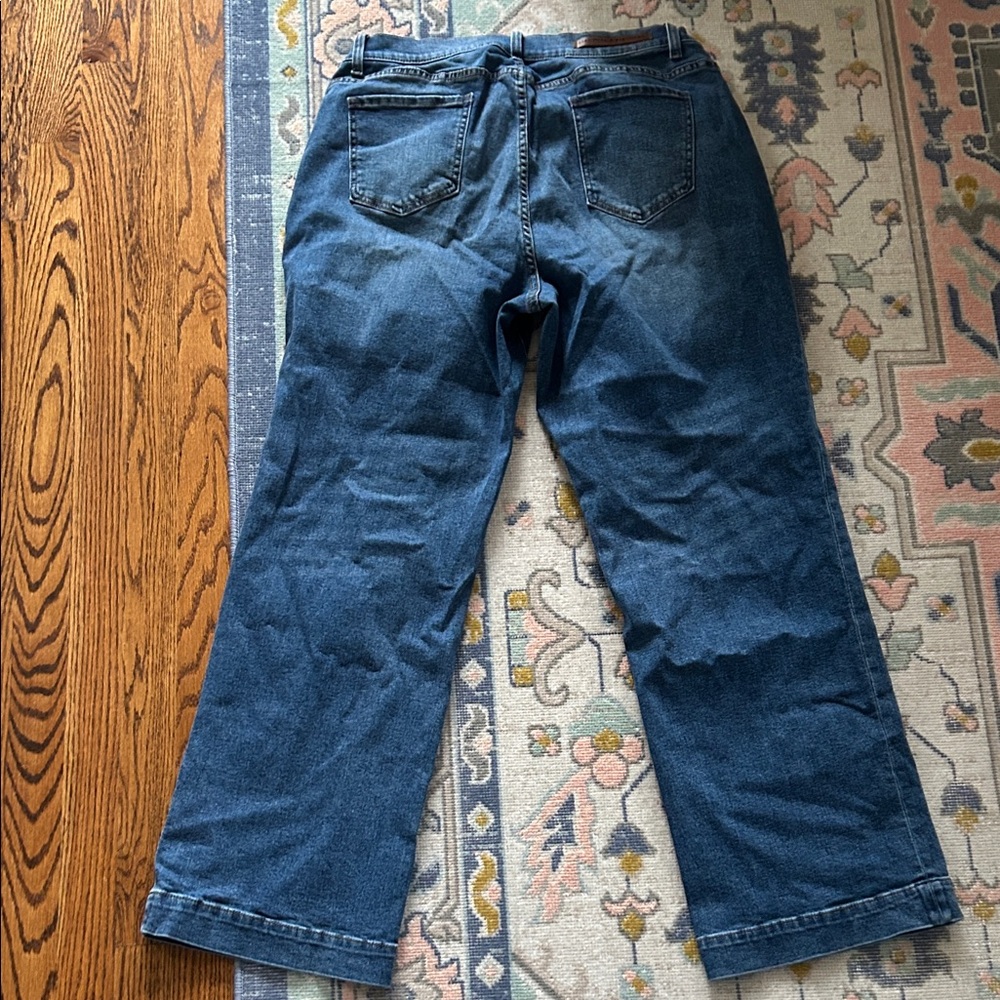 Standards & Practices Classic Wide Leg Blue Denim Jeans 18 - Picture 5 of 5